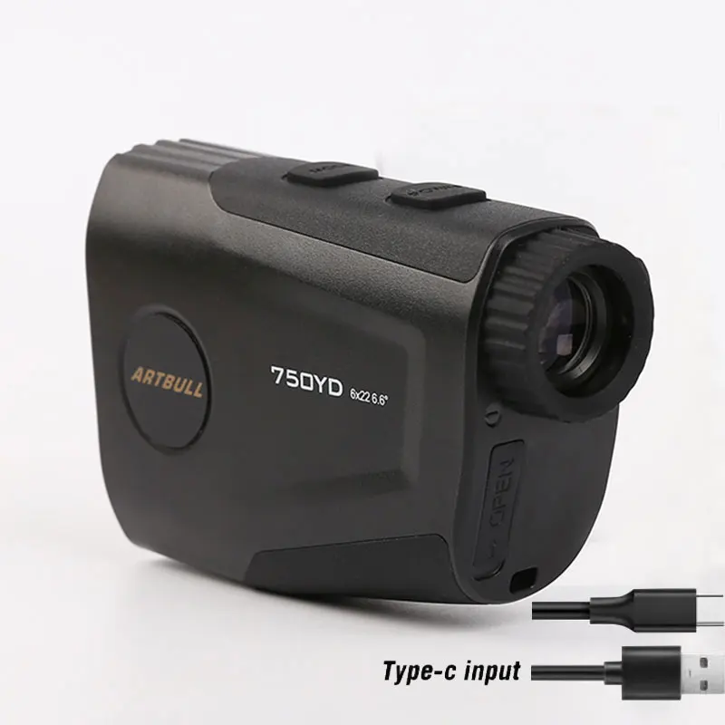 

ARTBULL Golf Rangefinder Hunting USB Type-C Rechargeable 1300 750 yard Telescope With Flag-Lock Vibration Laser Distance Meter