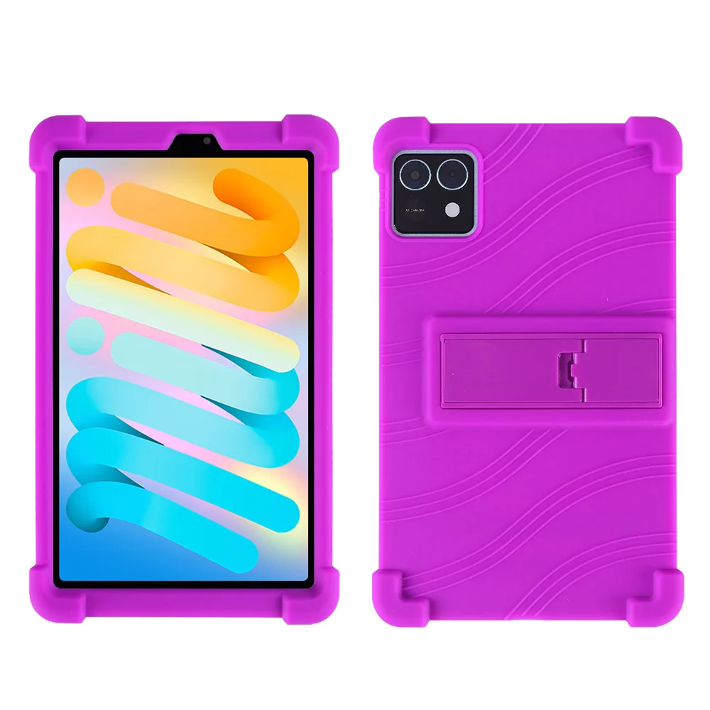 Durable Shockproof Tablet Case with Rear Kickstand and Soft Silicone Protection