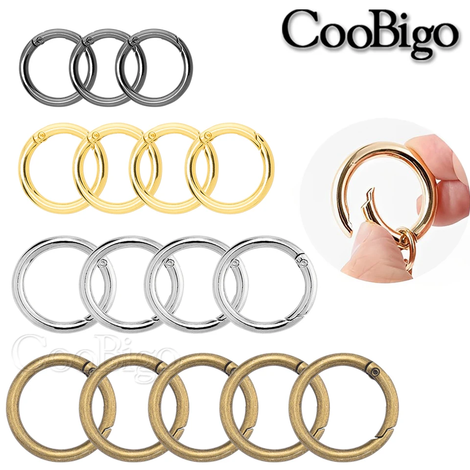 Lot De 10 Joints Toriques à Ressort Dorés – Clips Porte-clés Rond 1 1/2 Pouce – Uxcell