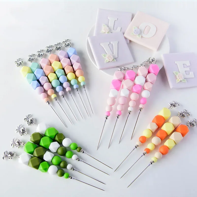 Fondant Cookies Exhaust Needle Icing Biscuit Painting Mixing Needle 3D Cookie Tool Cake Decorating Mould Baking Accessories 1 Pc cookie mould baking mold baking decorating tools