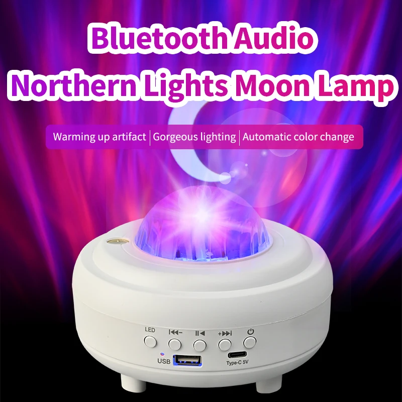 

Bluetooth-проектор «Северное освещение», «Лунная лампа», «звездное небо», декоративные ночные светильники, детская кроватка, подарок на день рождения