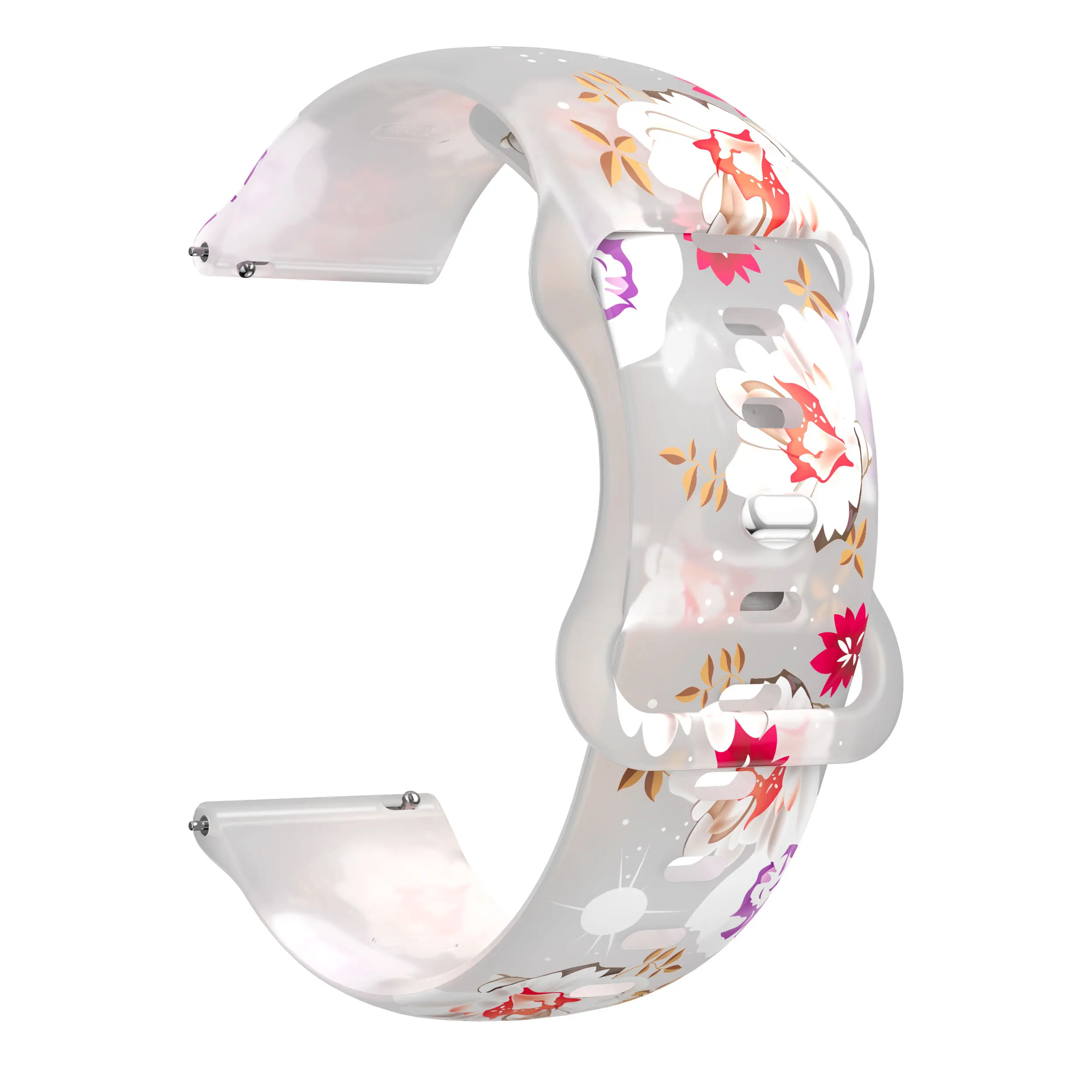 Colorful 20mm Silicone Printed Strap - Premium Replacement Wristband