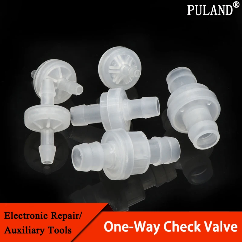1Pcs 3 4 6 8 10 12mm Plastic One-Way Non-Return Pagoda Inline Fluids Check Valve for Fuel Gas Liquid Ozone-Resistant Water Stop |