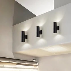 Roukeymi up and down Wall Light Outdoor 5w 10W 20w Porch Lamp Black Gray Waterproof 65 90mm Terrace garden scone Aluminum IP65