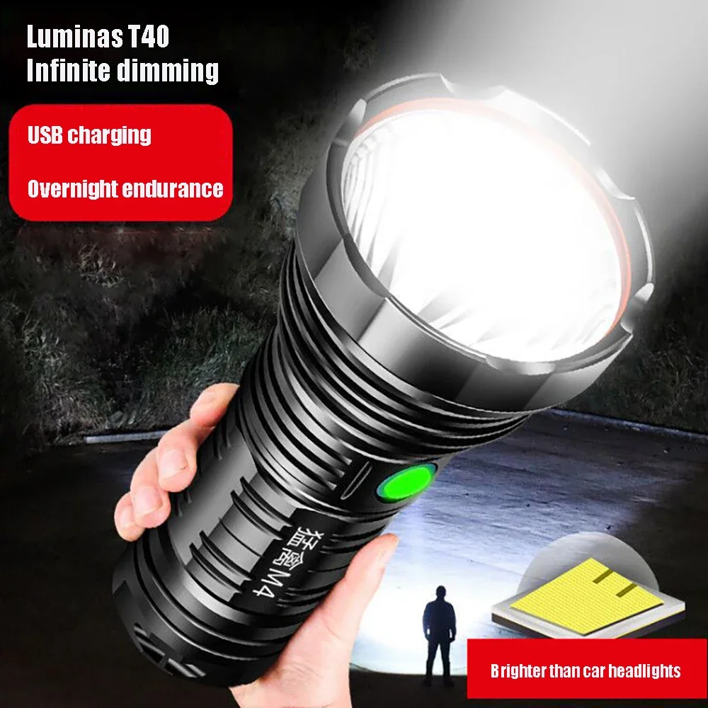 

Powerful Flashlight Xenon Long Range High Bright Torch Outdoor Rechargeable SST40 High Power LED Hand Light Camping Lantern