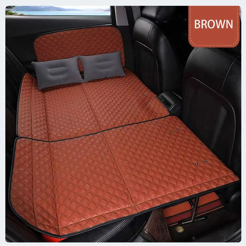 Vehicle Back Seat Sleeping Mattress With Bracket Universal Car Travel Bed Foldable Anti-collision Design Multiple Scenario Usage
