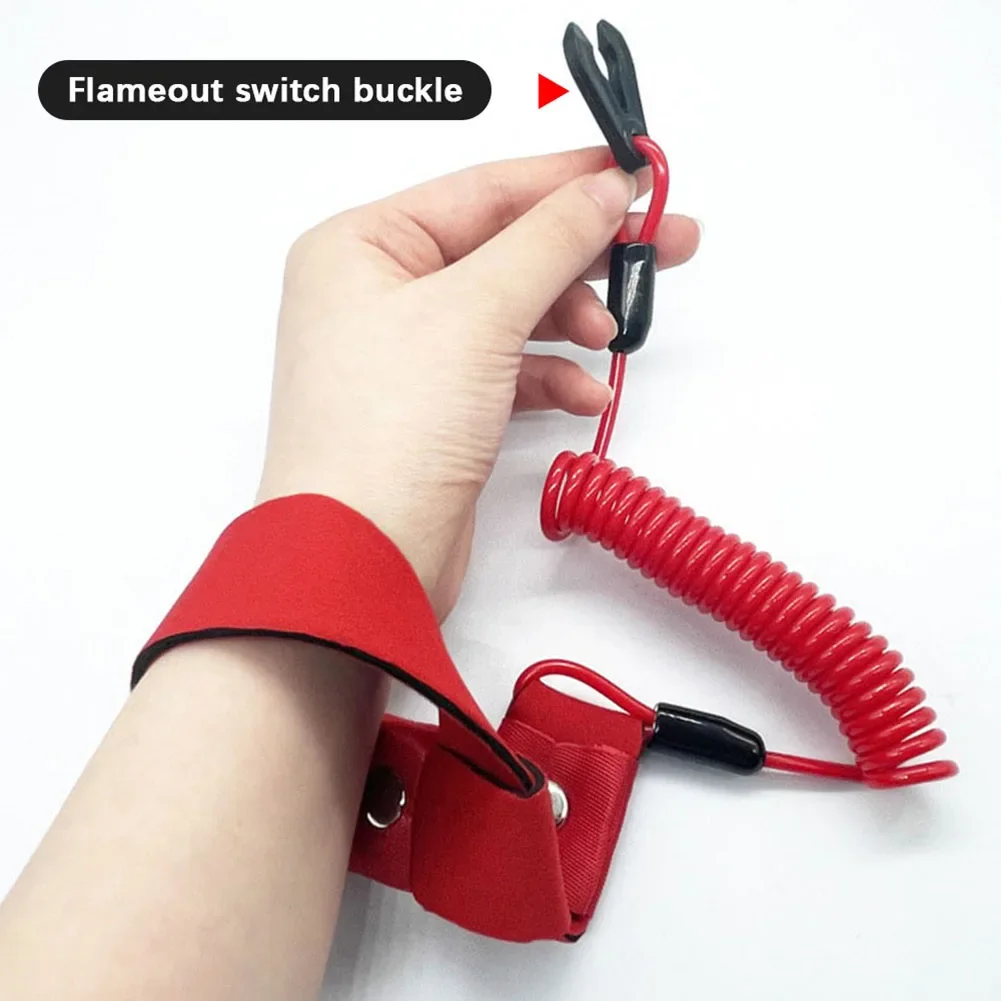 Universal Marine Boat Outboard Engine Motor Lanyard Kill Stop Switch For YAMAHA Jet Ski Key Rope Floating Wrist Lanyard
