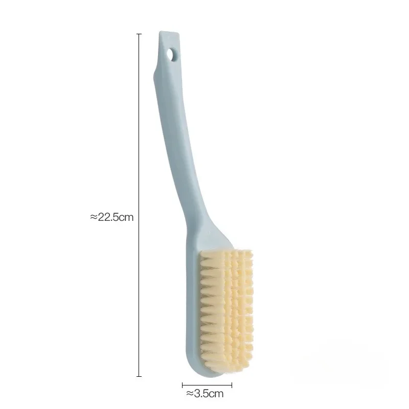 Household Long-handled Shoe Brush Hangable Plastic Shoe Brush Multifunctional Cleaning Brush Soft Bristle Brush 2