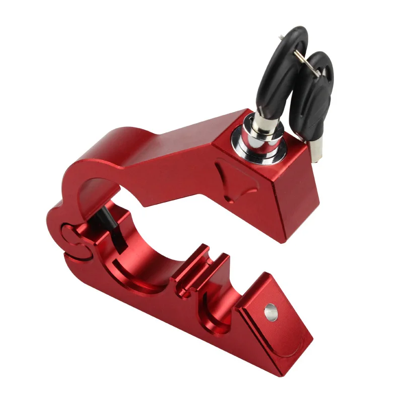 Motorcycle Grip Lock Security Safety Handlebar Handset Locking Fit Scooter ATV Dirt Street Bikes Anti Theft