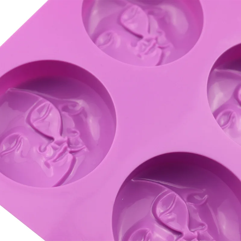 Silicone Soap Molds 3D Abstract Face Silicone Soap Mold Handmade Leaves Chocolate Pastry Cake Baking Supplies DIY Aromatherapy Candle Making Kit silicone soap molds