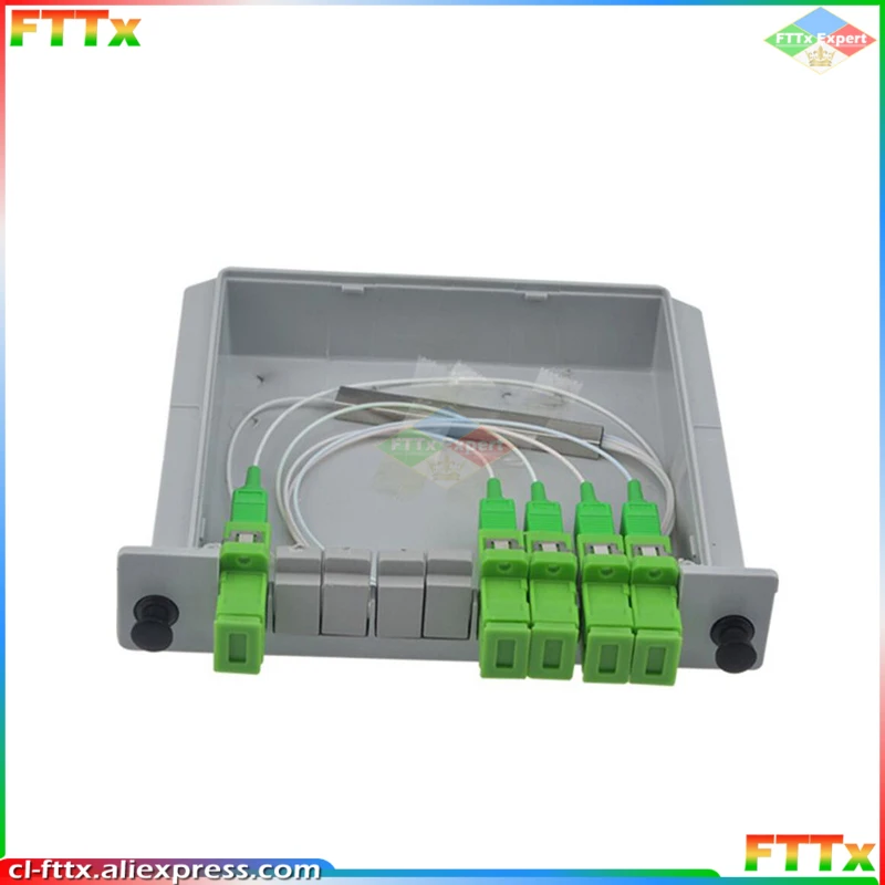 10pcs PLC Cassette Insertion Type SC APC 1x8 Fiber Optic Splitter 1x8 SC UPC Fiber Optical Box FTTH 1x8 PLC Splitter box Special