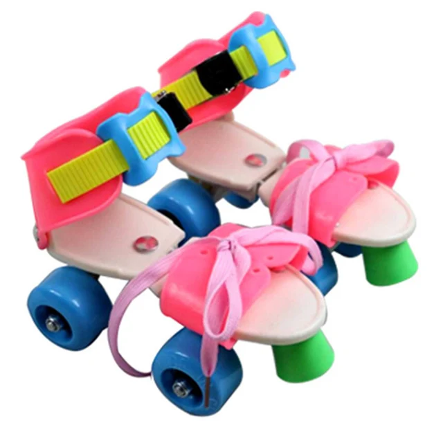 子供用の調整可能なサイズのスケート,2列または4輪のスケートシューズ,スケートシューズ,スライド式,ブレード,子供用スニーカー|slalom  inline skates|inline skatesfashion roller skates - AliExpress