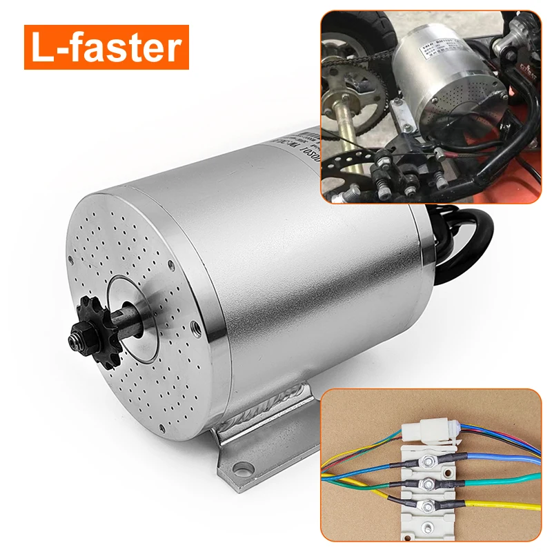 MEHOOSPVN 1000W Elektromotor 36V - Bürstenmotor Für GoKart Und E-Bikes