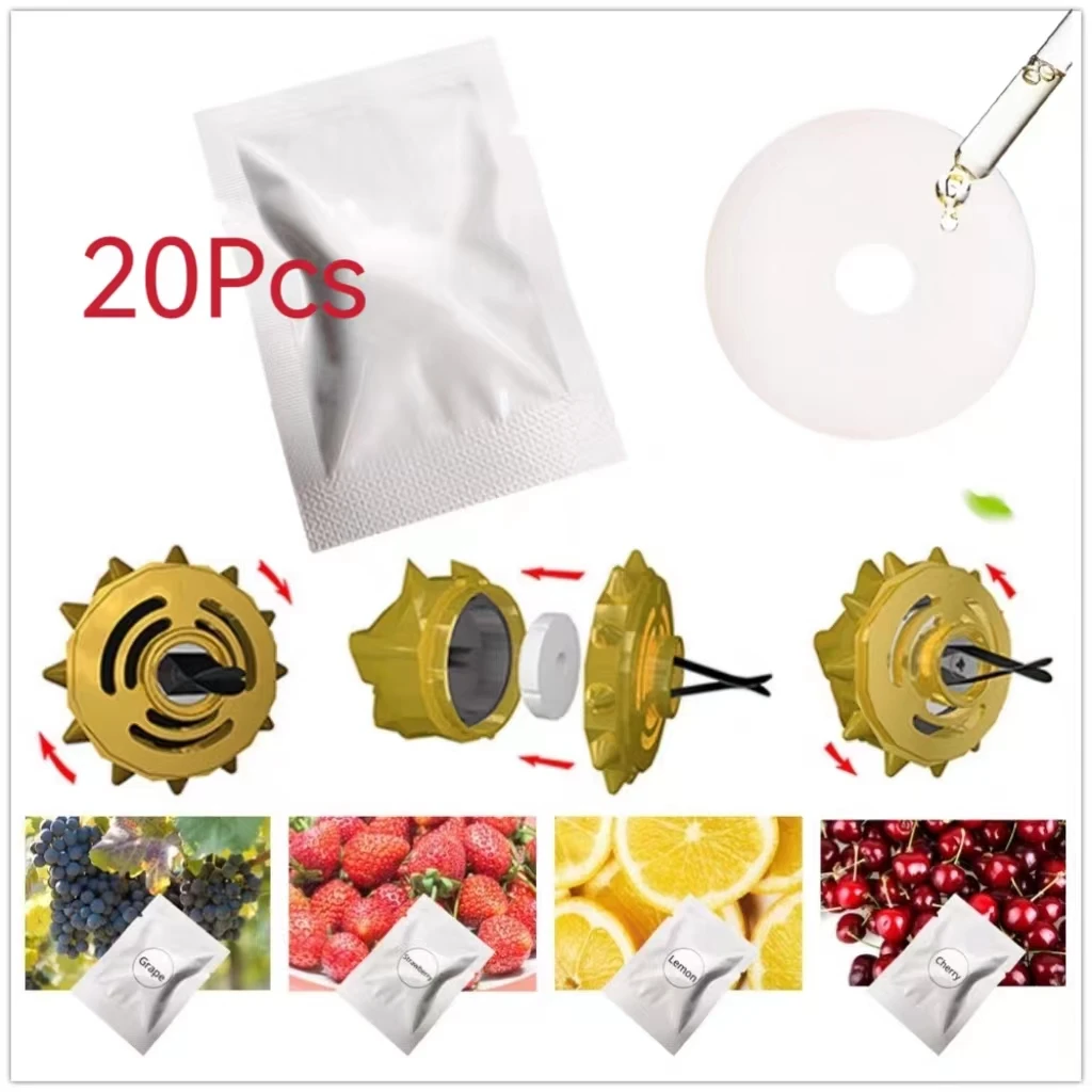 20PCSCarairFreshenersRefillsCarAirVentClipFreshenerRefillsSolidFragranceReplacement