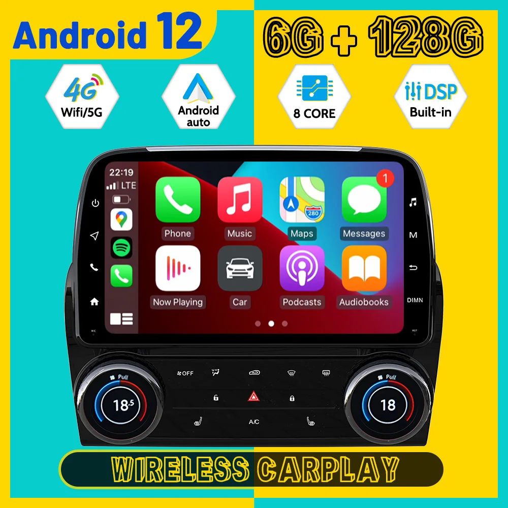 

Android 10.0 8'' Car Radio For Chevrolet Camaro 2010-2015 GPS Navigation Stereo Multimedia Player 4G Carplay Screen Head Unit