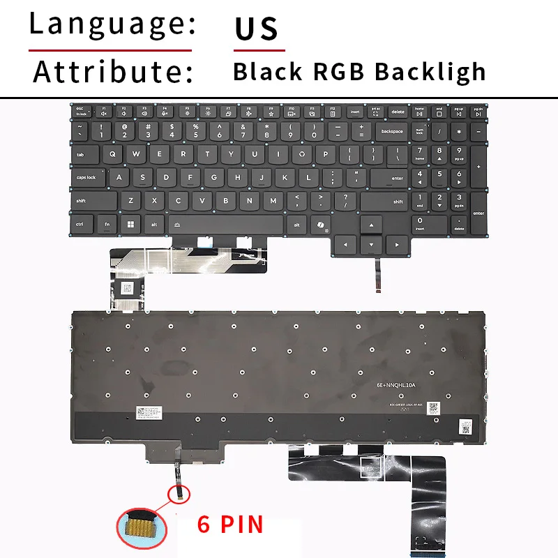 Enhanced Backlit Laptop Keyboard for Lenovo Legion Pro & Legion 5 Series