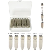 10PCS High Pressure Spray Nozzle Dry Fog Mist Ceramic Spray Core Nozzle For Humidification Cooling Nickel Plated Brass 0.1-0.8mm 1