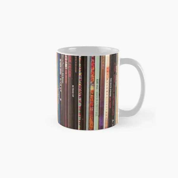 

Классическая кружка Indie Rock с виниловыми пластинами, изображением кофе, принтом чая, простой дизайн, ручка для фото, круглая чашка, подарки, посуда для напитков