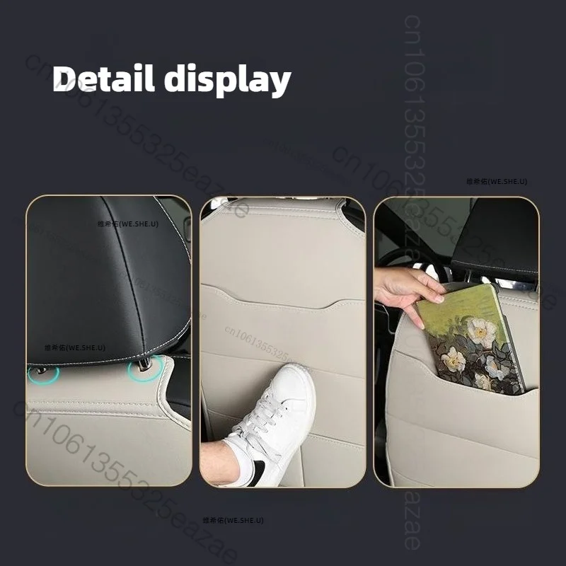 폭스바겐 ID.3 2021-2026 자동차 시트 백 킥 프로텍터 가죽 시트 백 보호 매트 안티 킥 패드(보관 가방 포함)