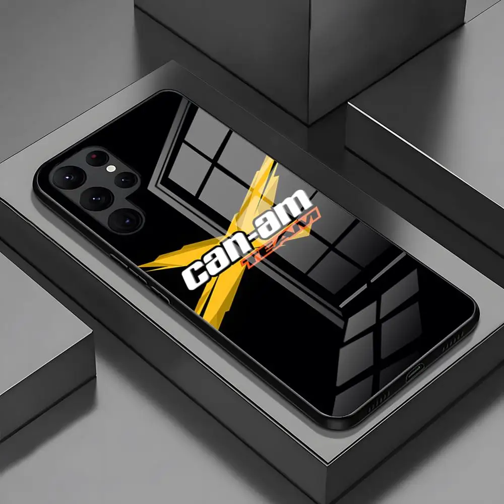 Can Am Team Glass Back Phone Case - Premium Protection Cover