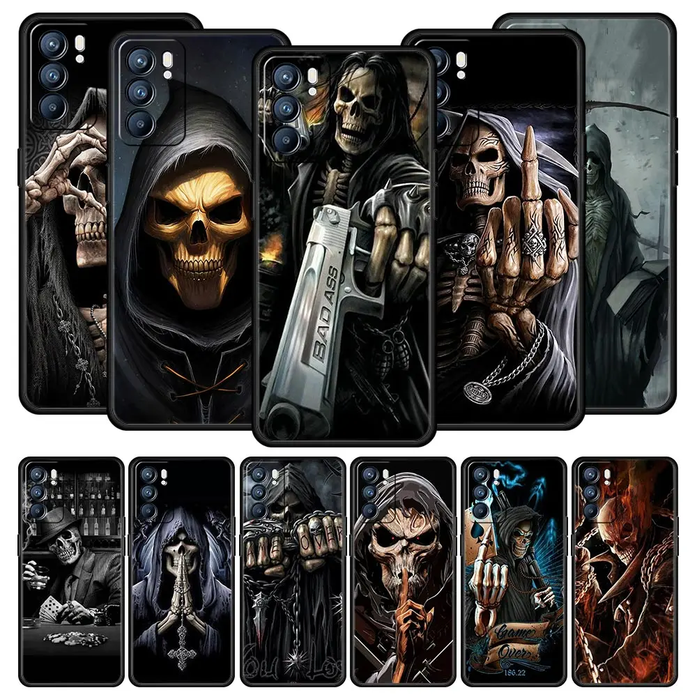 Skull Skeleton Grim Reaper Phone Case Cover