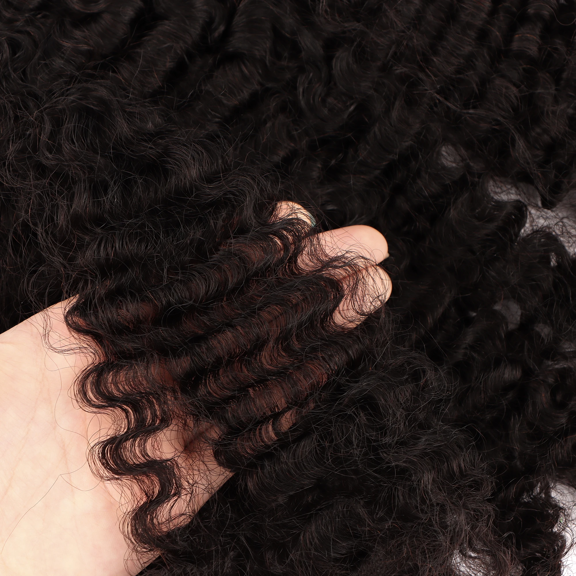 AHVAST Burmese curly hair bundles deep wave 100g human hair weft for boho braiding