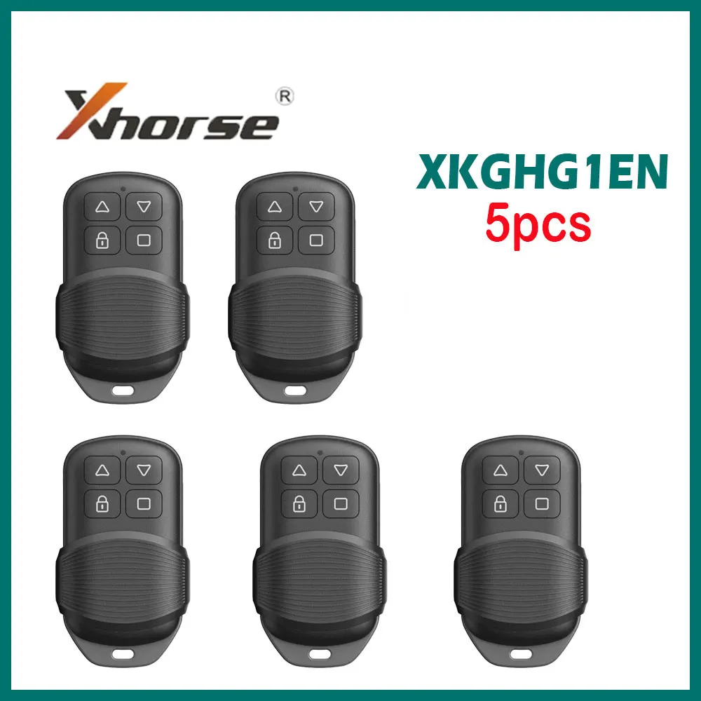 

5pcs Xhorse XKGHG1EN Masker Garage Remote 315 /433Mhz Switch Frequency Support Data Recovery Function Work with VVdi KEY Tool