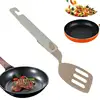 Foldable Camping Spatula Portable Nylon Spoon Shovel Outdoor Travel BBQ Cooking Accessories Small Pancake Food Serve Turner For 1