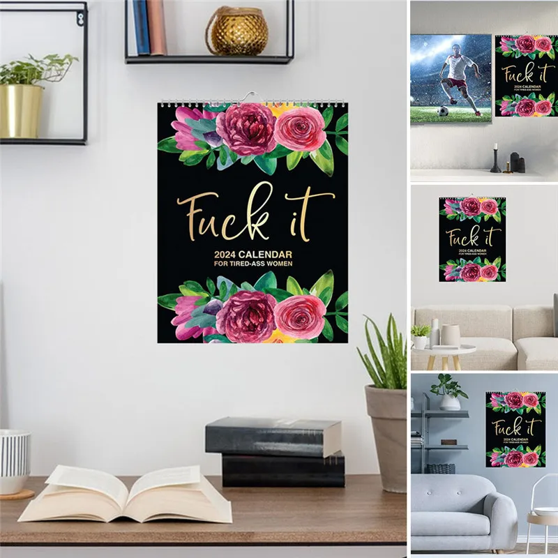 Christmas Sweary Calendar 2024 Home Decor Wall Calendar For Tired-Ass Women  Planner Wall Decor Hanging Calendar Creative Gifts - AliExpress