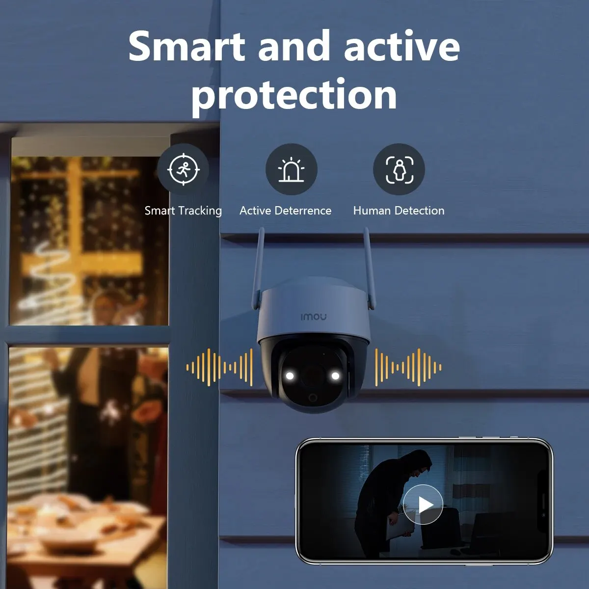 IMOU ũ SE + ߿  ī޶, ÷ Ʈ , IP66, ļ 8X  , AI ΰ  , 3MP, 5MP
