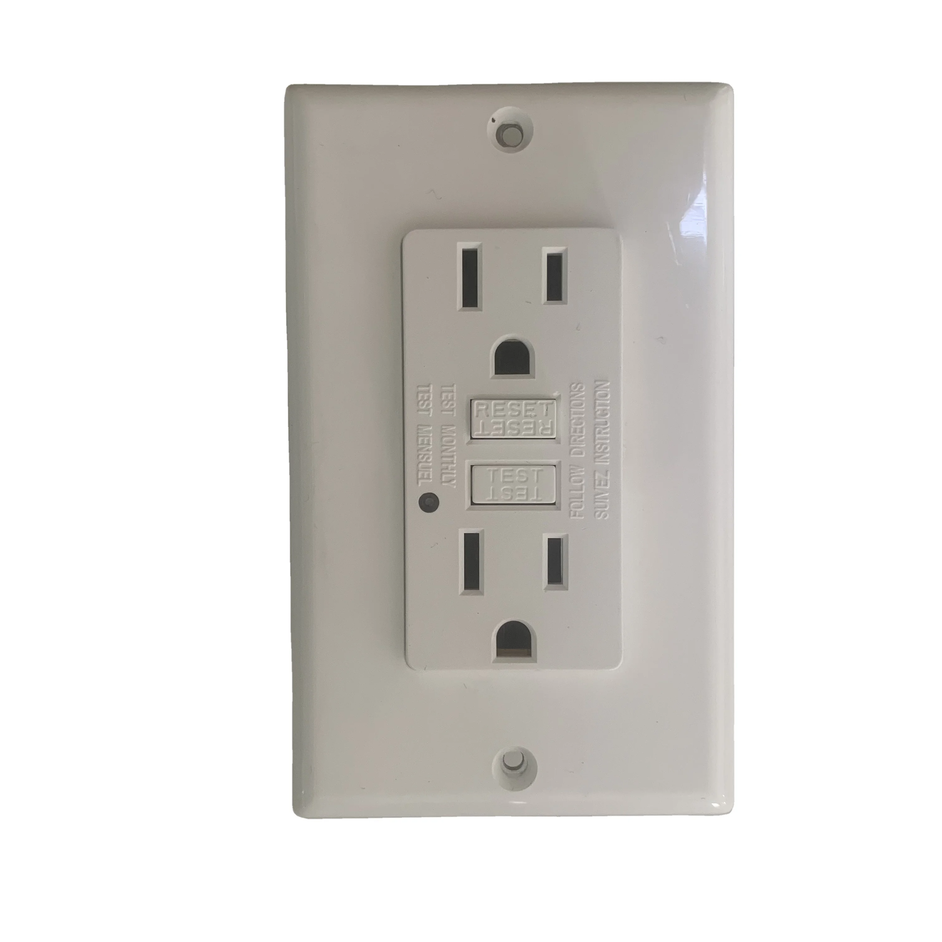 

Weather-Resistant Tamper-Resistant GFCI Outlet 20Amps Self-Test Receptacles Copper Clip, UL Listed White