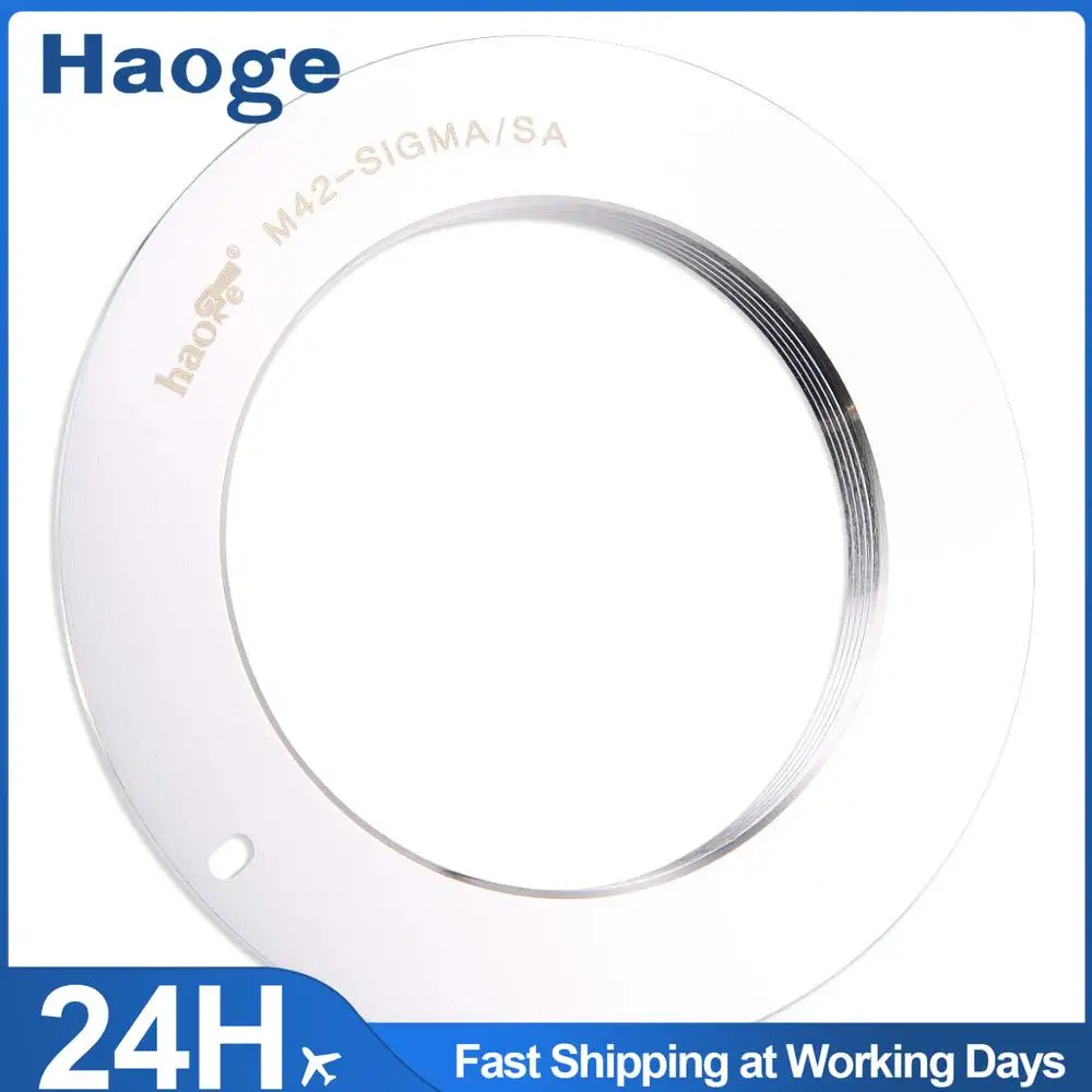Haoge-수동 렌즈 마운트 어댑터, 42mm M42 마운트 렌즈 시그마 SA 마운트 카메라용
