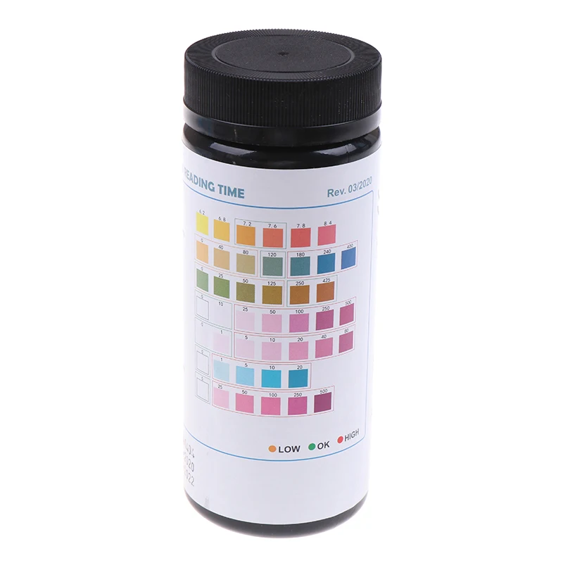 50pcs 7 in1 Aquarium Fish Tank Water Tropical Test Strips Kit Nitrite Strips