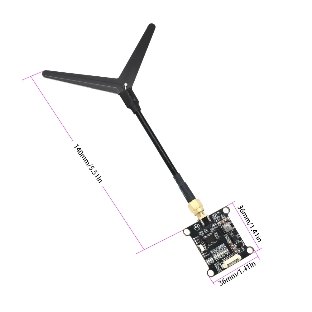 Émetteur Vidéo 1.2G FPV 1.6W/1W/2W/800mW + Récepteur VTX VRX pour Drone RC