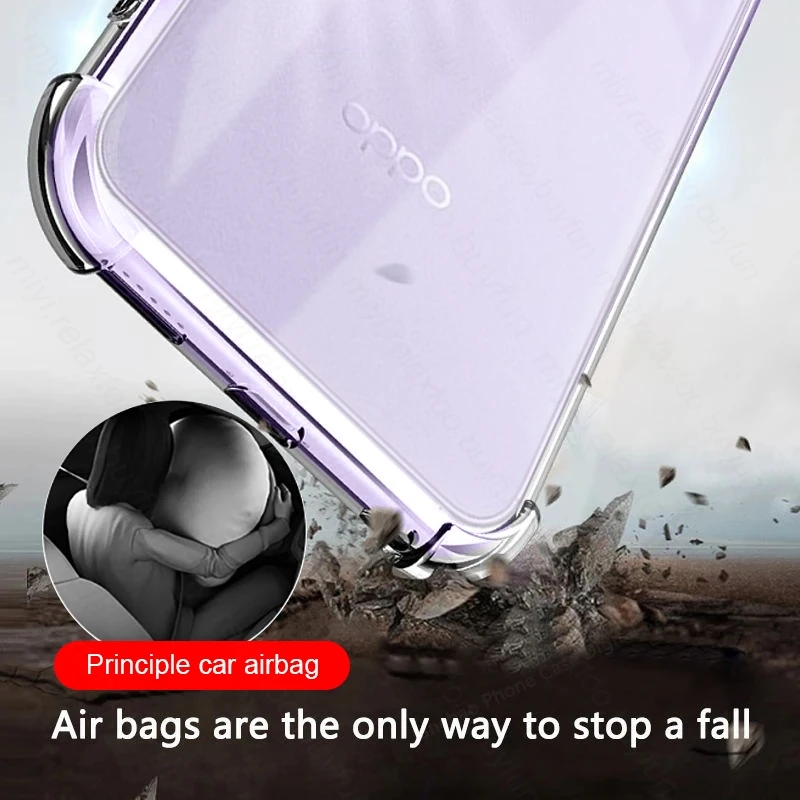 Clear Shockproof TPU Soft Cover with Airbags