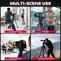 Ulanzi MT-81 Heavy Duty Video Tripod 1/4" 3/8" Screws 8KG Load for DSLR/Mirrorless/Cine Camera Camcorder with Fluid Head Tripod - Image 6