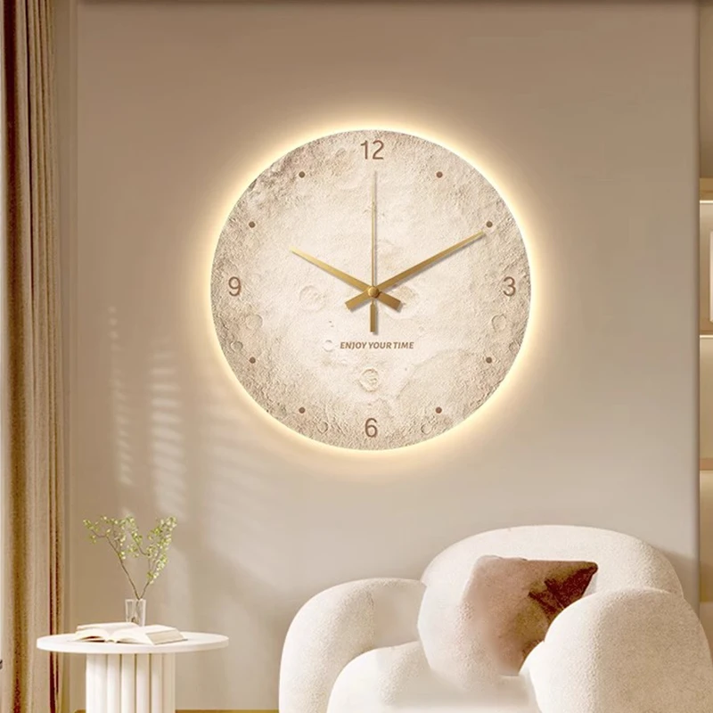 Luminous Wall Clocks Modern Living Room Luxury 2025 Wall Clocks Nordic Decoration Clock Room Furniture Clock Rechargeable Decor