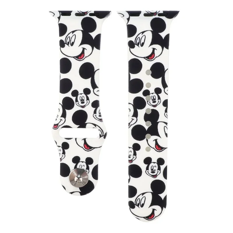 Disney Mickey Mouse Black and White Watch Band for Apple Watch 38/40mm Size NWT Amazon.com: Disney Minnie Mouse Wristband For Apple Watch  main image 3