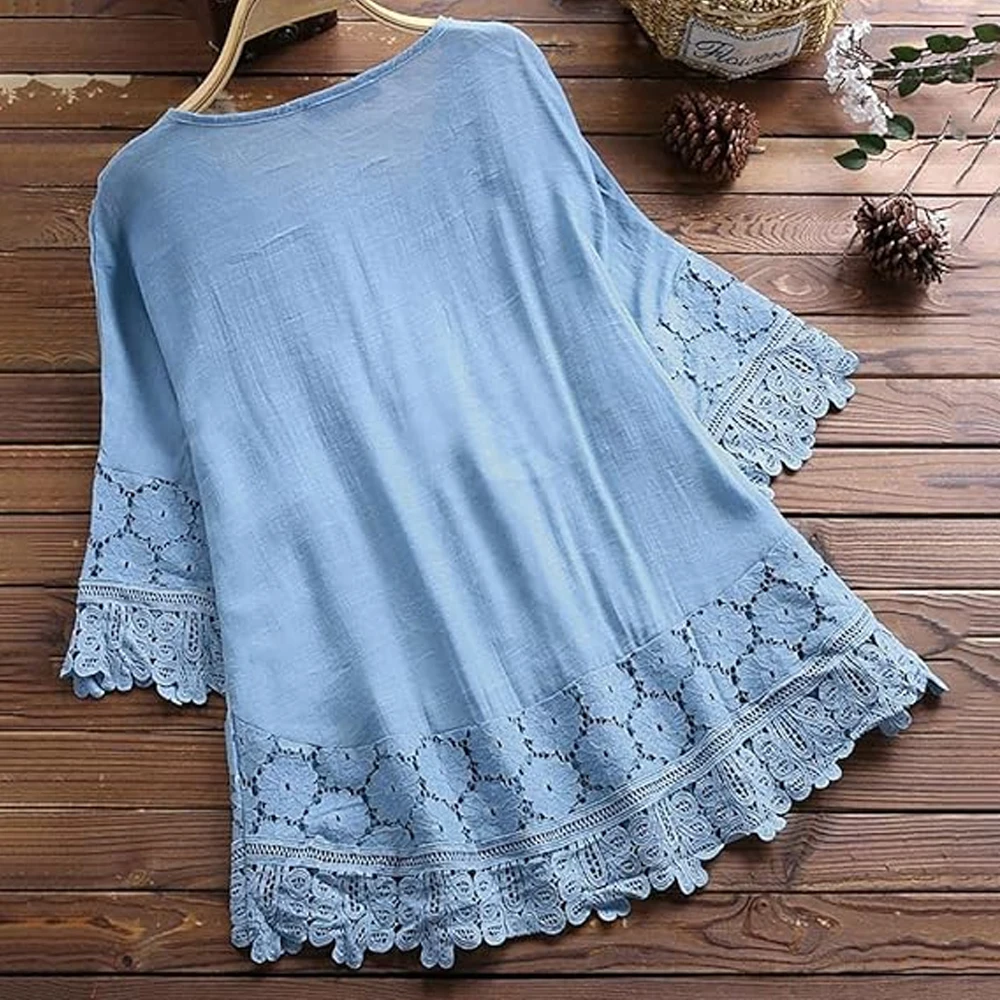 Women’s Plus Size Top - Casual Slim Oversized Pullover T-Shirt