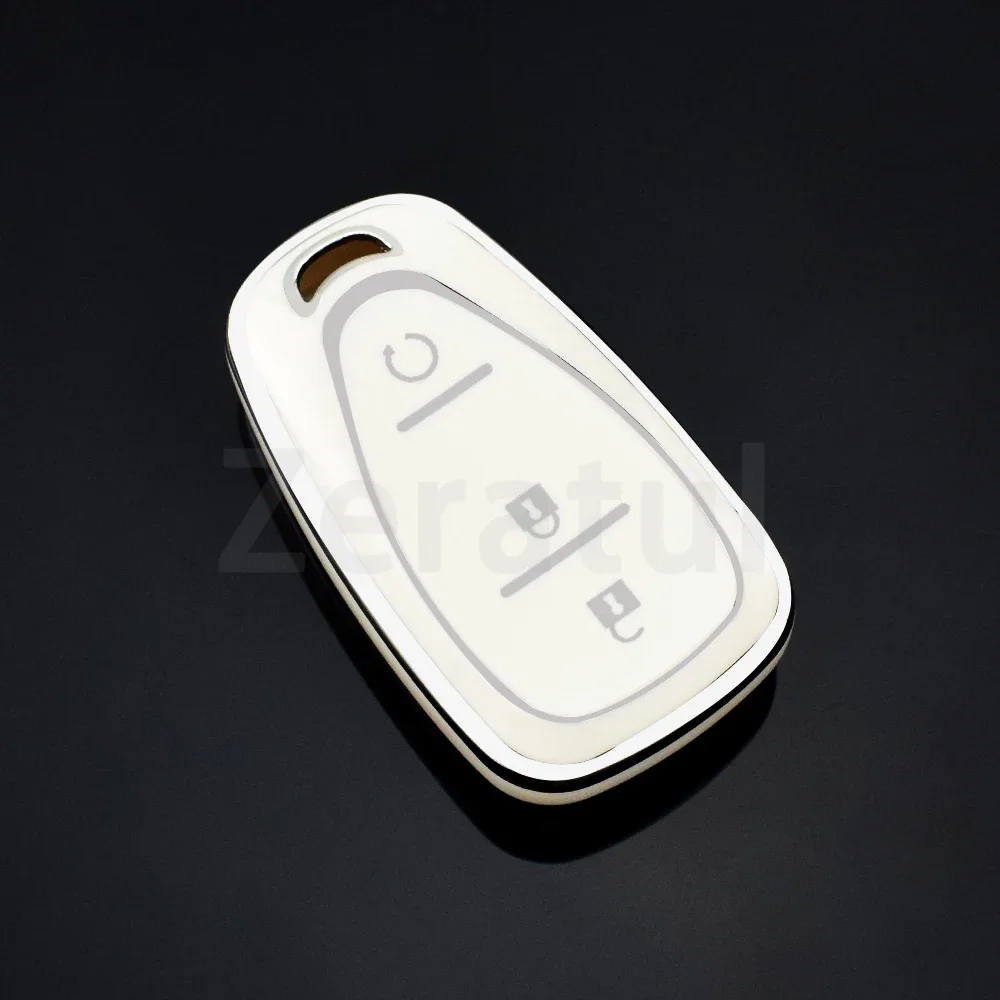 For Chevrolet-Chevy Malibu Camaro Cruze Traverse Sonic Volt Bolt Equinox 2/3 Buttons TPU Car Smart Key Case Cover Fob