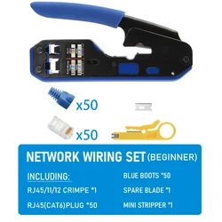 Professional Network Cable Crimping and Wire Stripping Tool (Beginner)