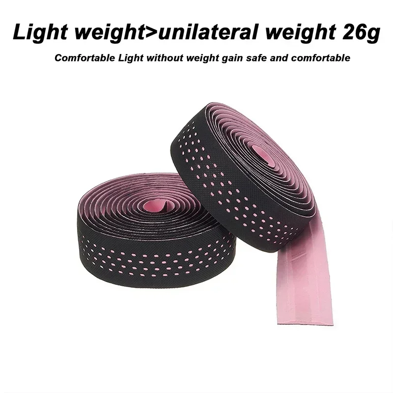Road Bike Handlebar Tape Bicycle Silica Gel EVA Perforated Bar Wrap Belt Breatha