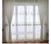 Luxury Curtains Sheer For Living Room Lace Blue Embroidered Pink-purple Romantic Princess Window Screen Kitchen Tulle Drapes 6