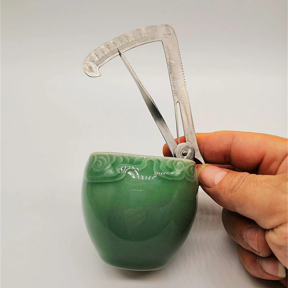 도자기 복원용 스테인레스 도자기 두께 측정 도구, 미니 캘리퍼, 세라믹 측정 도구