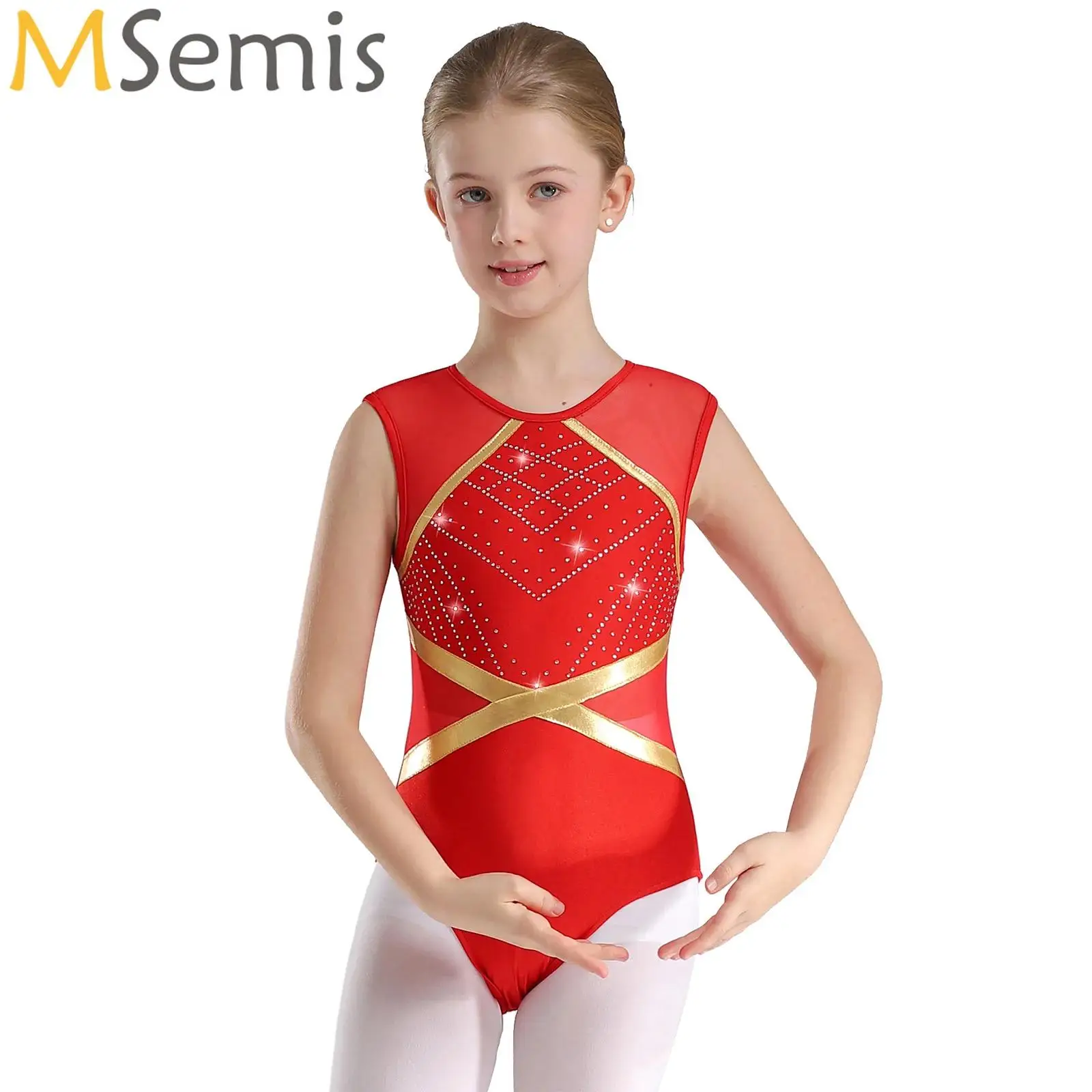 Girls Ballet Leotard Dress - Gymnastics Bodysuit Playsuit For Dance, Stage, Or Costume (Multicolor)