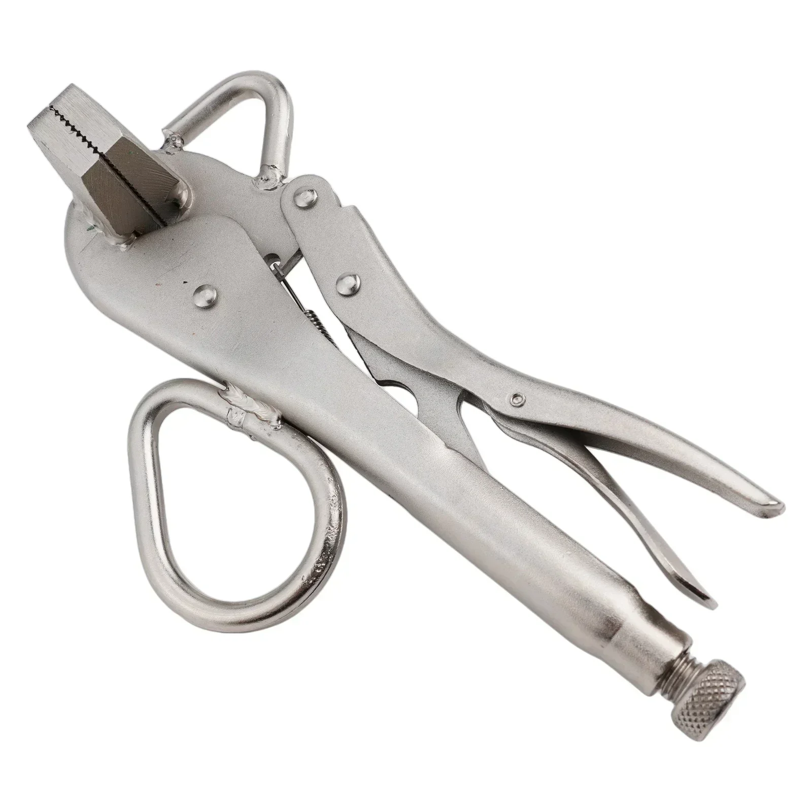 Carbon Steel Ultra Wide Steel Vise Flat Lock Plate Metal Clamp Duckbill Clamp Long Lasting Plier Shaping Easy Maneuverability