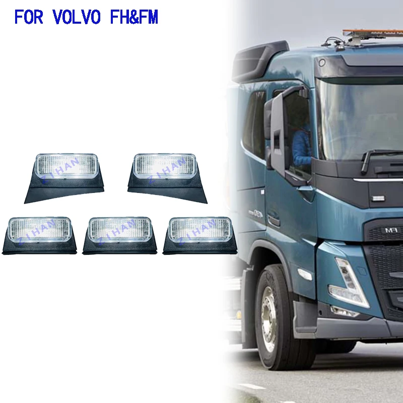 thumbnail image 2 of Tat For 2Pcs 24V LED Top Signal Lamp Volvo FH FM Truck Cab 2 of 10