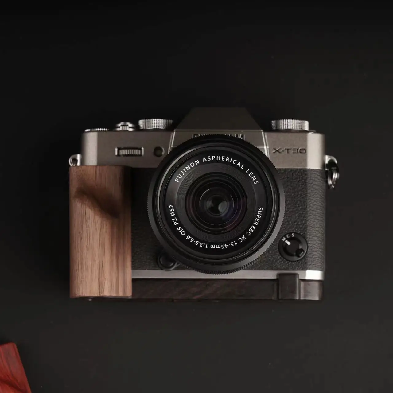 Фото Fujifilm XT30 основание для ручки из цельной древесины ультратонкий дизайн из массива дерева красного сандалового дерева серого черного дерева деревянная клетка №4