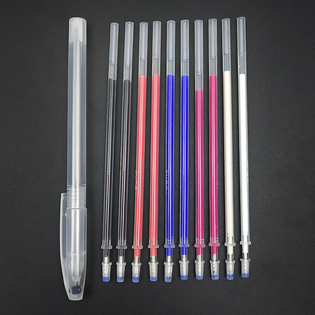 Disappearing Pens For Sewing Embroidery Pen Fabric With 10 Fabric Pens Set  Sewing Fabric Marker Pen High-Temp Disappearing Pen - AliExpress