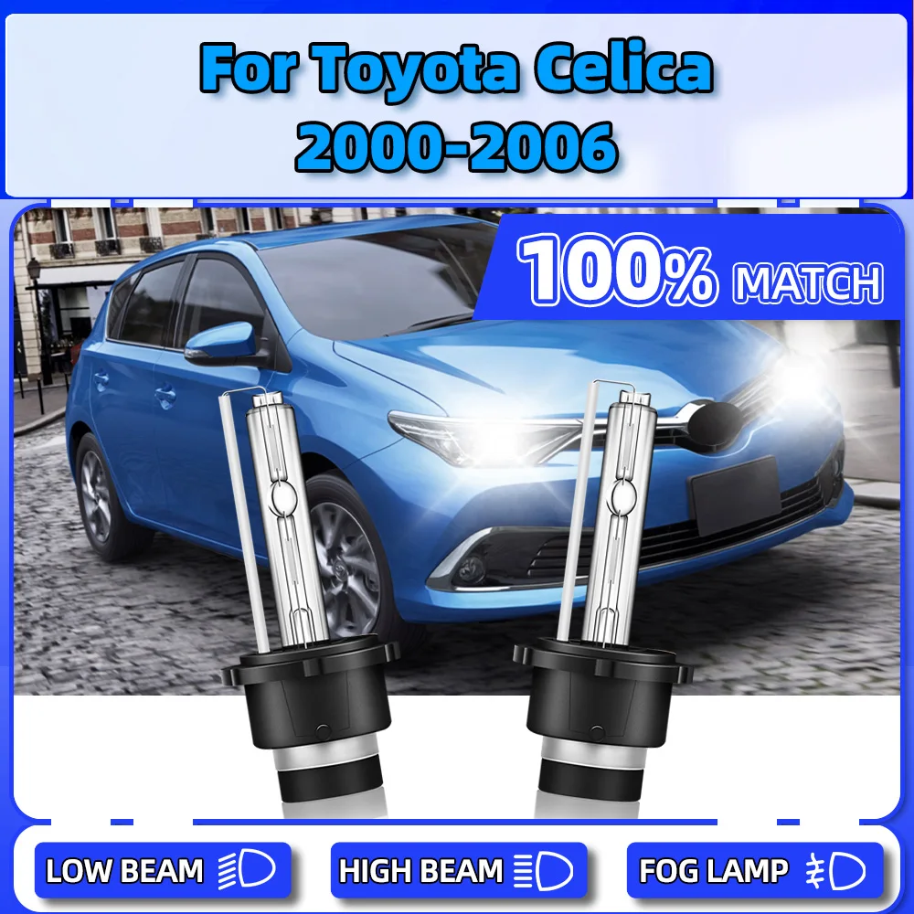 

2PCS Xenon Headlight 20000LM Auto Xenon Front Lights 6000K Car Headlamps For Toyota Celica 2000 2001 2002 2003 2004 2005 2006